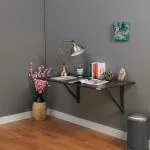 INVISIBLE BED Large Wall Mounted Foldable Study Table/Office Table/Laptop Table/Work Table - (Rich Walnut)