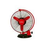 Khaitan All Purpose Fan | Mini Fan for Office and Home | Wall Mounted Cabin Fan Table Fan Personal Fan (Jemini_Red_9Inch, 1) 1 Year Warranty