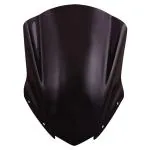 Allextreme EXV400 Plastic Windscreen Visor Compatible with Bajaj Dominar 400 Front Fairing Windshield Baffle Wind Deflector (Black) (EX-Visor)