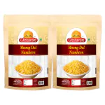 Ghotaram Moong Dal Salted Nagpur Classic Plain Moong Dal Namkeen Snack | Crispy Crunchy Ready to eat Raksha Bandhan Holi Diwali Healthy Namkeen Snack | Bachcho Ka Favourite Snack-350g*2Pack