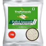 TruNaturals Puffed Amaranth Seeds 1kg | Gluten Free Puffed Rajgira Seed | Puffed Rajgira Amaranth Seeds | Puffed Cholai | Puffed Amaranth Organic for Healthy Breakfast & Snack