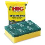HIC Scrub Pad with Alox Shakti and High Density Sponge Scrubber Pads Size 70 mm x 100 mm (Pack of 3)