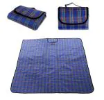 Inditradition Picnic Mat, Camping & Outdoor Foldable Sleeping Mat | Waterproof, 6 x 6 Feet (Blue)