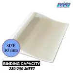 Namibind 10 Pcs Thermal Folder / Transparent Thermal Binding Cover for Book Binding / Classrooms File (30mm)