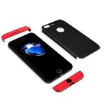 TRIFTY iPhone 6, 6S Black, Red Thermoplastic Polyurethane GKK Double Dip Full Protection 360 Degree Back Case Cover