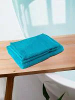 REGENCY EXPORTS PVT.LTD Klassico Towel 100% Cotton 500 GSM Set of 3 Aqua Blue