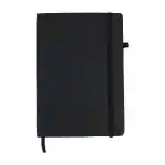 Lakeer A5 Size Ruled Notebook Journal, Classic Ruled Hard Cover, 120 GSM Premium Black Faux Leather, for Journaling Writing Note Taking Diary and Planner