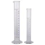 ABGIL Measuring Cylinder 100ml and 250ml [Combo of 2] of Heavy Borosilicate Glass With Marking