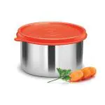 MILTON Steel Pro 500 Stainless Steel Container, 500 ml, Red | Tiffin | Leak & Rust Proof | Food Grade