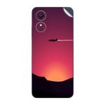 GADGETSWRAP Printed Vinyl Skin Sticker for Oppo A17 - Minimalism Aircraft