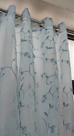 Jvin Fab White Polyester Blackout Curtain, 10 Feet