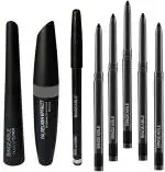 BINGEABLE...ENJOY THE DIFFERENCE Black Waterproof Kajal Eyeliner Mascara Set And (Set Of 6)
