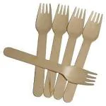 Deera Disposable Wooden Fork - 25 Pcs