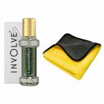Involve Rainforest Forest Lavender car perfume (Pack 1) with Microfiber Cotton Cloth (combo)
