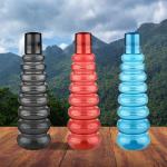 SHOPITECH Pet Water Bottles, 1 Litre Each, Set of 6, Multicolor | BPA Free | Leak Proof | Office Bottle | Gym Bottle | Home | Kitchen | Travel Bottle