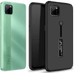 CarryWrap Back Cover for Realme C11 (Black, Grip Case, Pack of: 1)