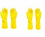 NEW INDIA FIRE TECH Cleaning Glove for Home cleaning Utensils cleaning Bathroom cleaning Gardening ,Yellow Pack of 2pair
