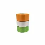 AT Tricolour Plastic Ribbon: Set of 3 Ribbon Rolls: 10 Meters Each: 1 inch