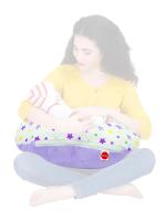 Vparents Purple Cotton Baby Feeding Pillow