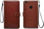 Aviaaz Mi Max 2 Brown Leather Flip Cover
