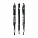 Uni-ball Air Roller Ball Pens, UBA 188 M, 0.5 mm Tip, Black Ink, Pack of 3