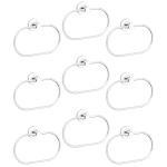 Abyss Pack of 9 Towel Ring Stainless Steel Chrome for Bathroom/Wash Basin/Napkin-Towel Hanger/Bathroom Accessories, Oval shape towel hanger napkin ring