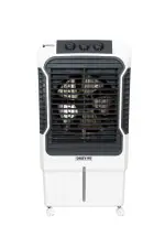 Summerking Daisy-90 Air Cooler for Home with Overflow Facility | Honeycomb Technology with Inverter Compatible (90L, White & Black)