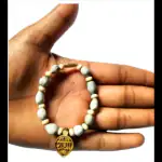 Thakur Ji Laddu Gopal Vaijanti Mala Tulsi Beads Mala Vaijanti Mala With Radhe Name Round Tulsi Vaijayanti Mala Locket Pack Of 1