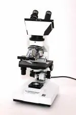 GEMKO LABWELL Metal White & Black Magnification Binocular Microscope, 100V to 220 Volts
