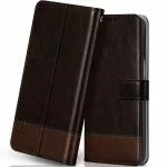 Mobiclonics Dual Colour Flip Cover for Nokia G21 - Coffee&Brown