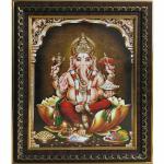 pujaNpujari Fabric Photo Frame (11.5 x 14.5 inch, Brown) , Fabric , Wall Mount ,Fabric, Fabric, Fabric,Fabric,Fabric