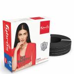 Fybros Black Copper 29 Amps Zero Halogen Flame Retardant 6 Sq Mm Wire Cable 90 Meter