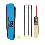 Pro Game Cricket Set For Boys(Size 6 For 8-12Yr ) - 1 Bat 3 Wickets 1 Base 2 Bails 1 Ball & 1 Kit Bag Cricket Kit