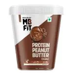 MuscleBlaze High Protein Peanut Butter with Pea Protein & Whey Protein Concentrate, Creamy, 30 g Protein, Dark Chocolate Spread, 1 kg (Fit Pack)