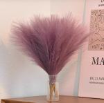 NOVELTY ENTERPRISES-Vrb Dec Purple 17 Inch Small Artificial Pampas Grass Sticks