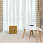 SOFTLAND Cube Cable Pouf Mustard