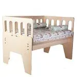 Kiddery Store Cobed Bedside Sleeper Next2Me Bed Side Crib for Baby Co Sleeping Bassinets Non Toxic Coat Made of Birchwood 0-12 Months Natural
