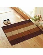 Status Polypropylene Anti Slip Floor Door Mat in Home Kitchen Office Entrance Mats ( 38x58 cm) (Brown)