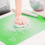 ZELKEY Non Stick Silicone Baking & Rolling mat Big Size (50 X 40 cm) (Colour As Per Availability)