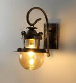 Arus Glass, Metal Gold Swing Arm Wall Light Wall Lamp
