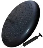 Toyshine Round Air Stability Wobble Cushion,34cm / 13.5in Diameter Pump Included Black