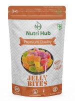 Nutri Hub Multi Colour Mix Fruit Jelly Munchies Bites ,250 Gram