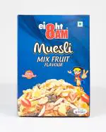 8AM Muesli Mix Fruit Flavour, Gluten-Free Muesli, Nutritious and Healthy Snacks, 425g