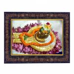 Hawai Lord Kasi Vishwanath Shivaling Designer Wall Hanging Engineered Wood Photo Frame for Worship Use 8.5x7inch SFDI299BLKFRM
