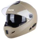 Steelbird Cyborg Double Visor Full Face Helmet, Inner Smoke Sun Shield and Outer Clear Visor (Large 600 MM, Dashing Desert Storm)