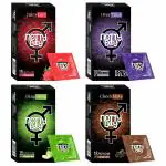 NottyBoy Exciting Flavour Pack Over Time , Chocolate, Green Apple, Strawberry Condoms - 40 Pieces