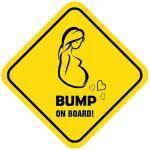 Billy Bum Multicolor Bump on Board Baby On Board Sticker