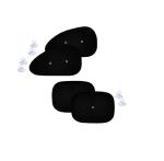 Auto Dean Premium Car Universal Sun Shades. Tri Design for Front Windows (Covers Extra Area) Set of 4. Tri Design Made of Z Black 105 GSM Fabric Provides Well Sun Protection.