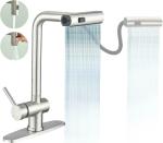 THOISEWELT Kitchen Sink Wash Basin Hot and Cold Faucet Tap 304