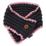 DP with animal paw Dogs Grey Soft And Warm Muffler Grey And Pink One Size